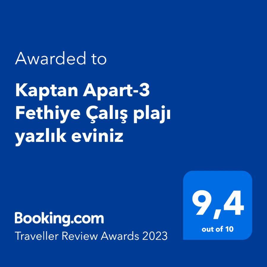 Kaptan Apart-3 Fethiye Calis Plaji Yazlik Eviniz Apartment Ngoại thất bức ảnh
